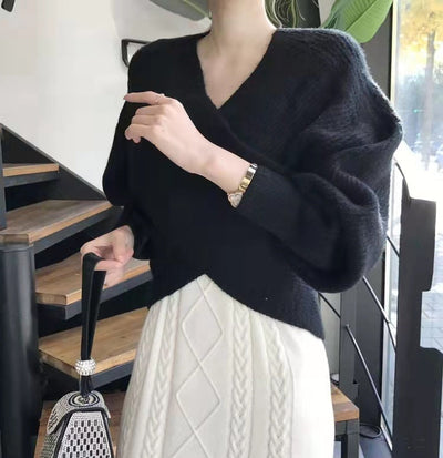 Valestra™ | Pull in maglia incrociata chic