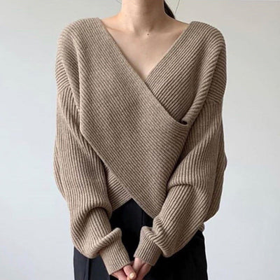 Valestra™ | Pull in maglia incrociata chic