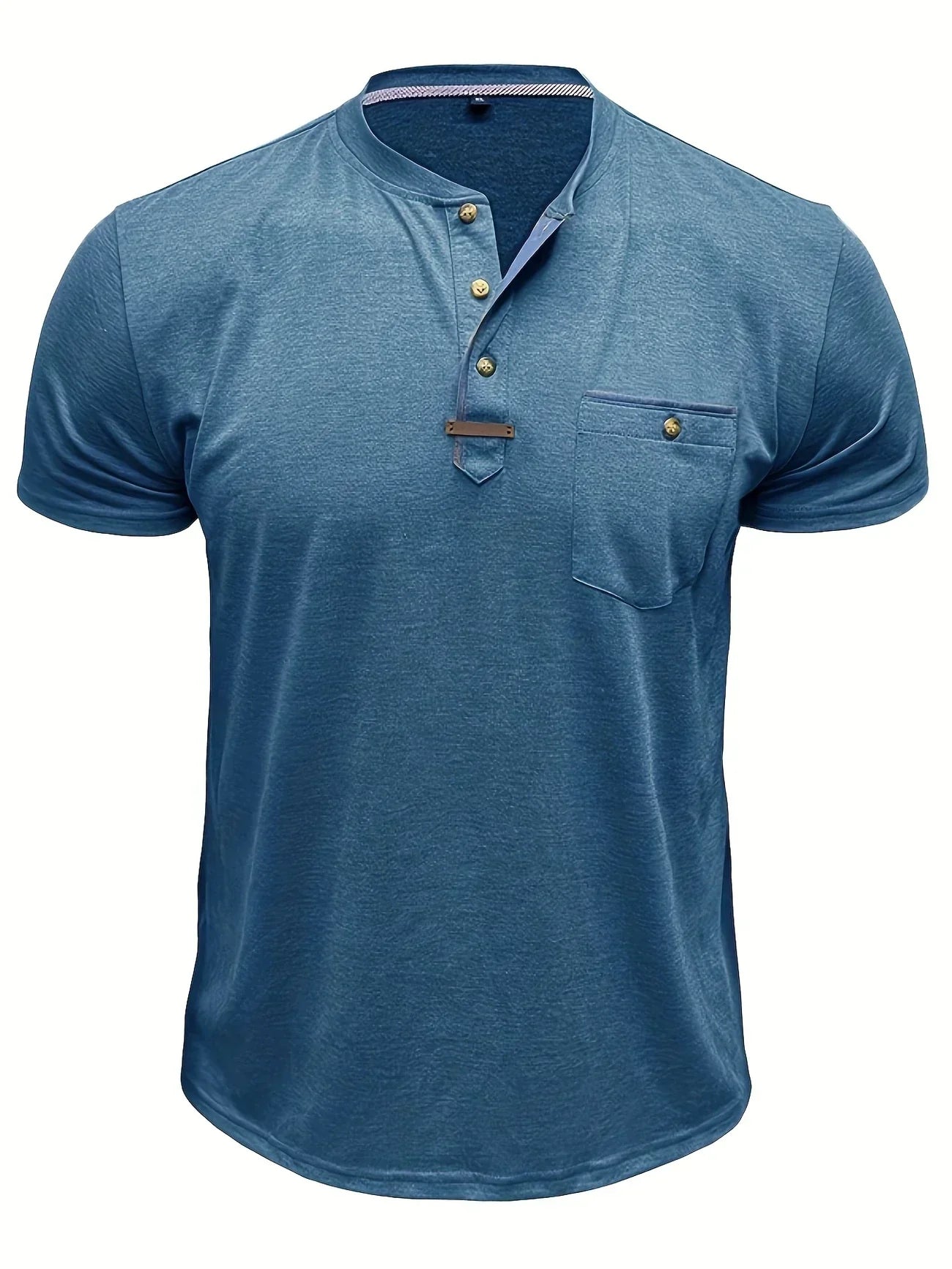 Valestra™ | T-shirt elegante con colletto rotondo e tasca