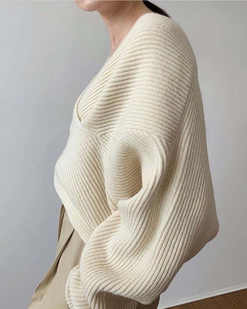 Valestra™ | Pull in maglia incrociata chic