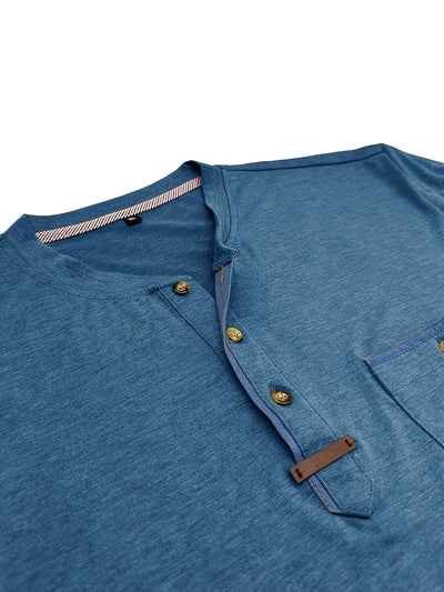Valestra™ | T-shirt elegante con colletto rotondo e tasca