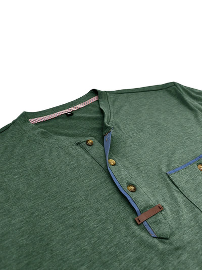 Valestra™ | T-shirt elegante con colletto rotondo e tasca