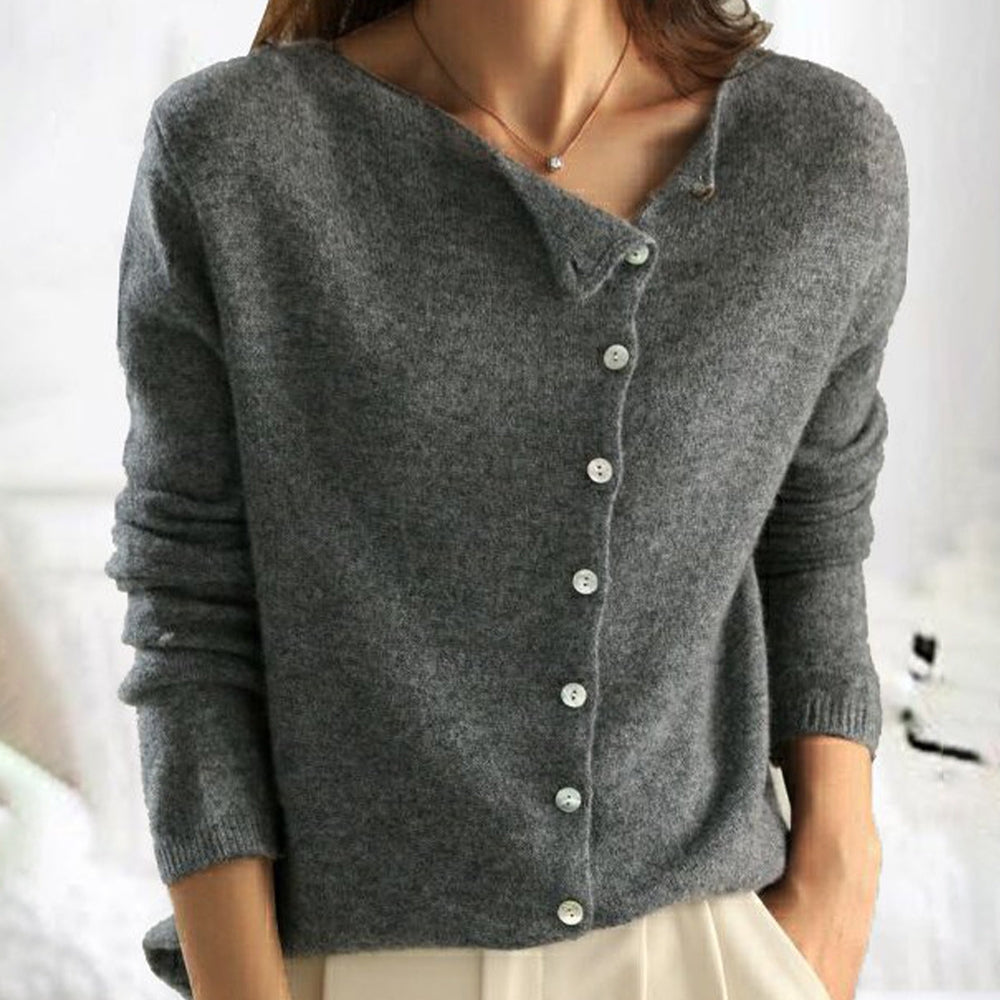Valestra™ | Cardigan classico in maglia con bottoni