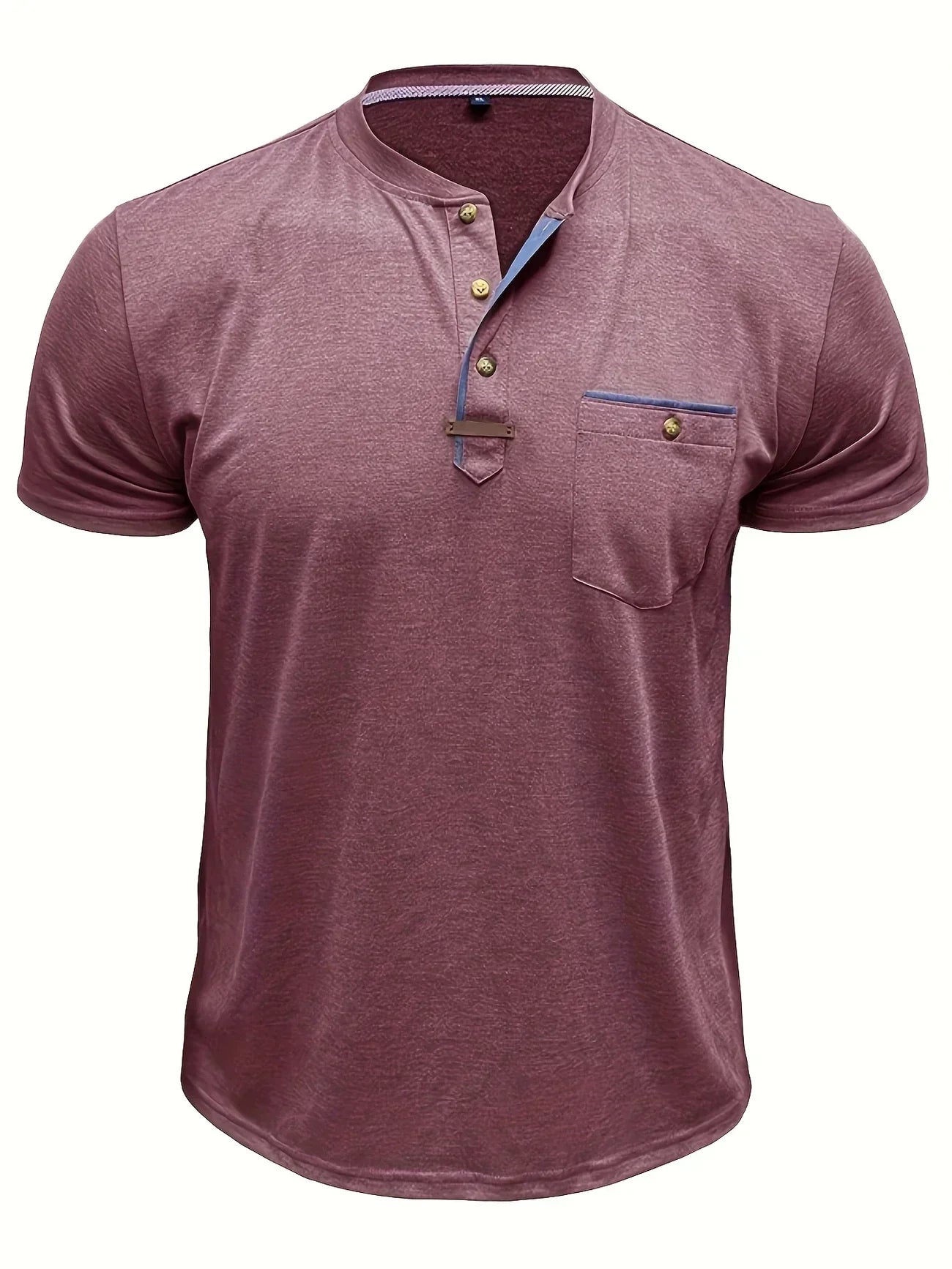 Valestra™ | T-shirt elegante con colletto rotondo e tasca