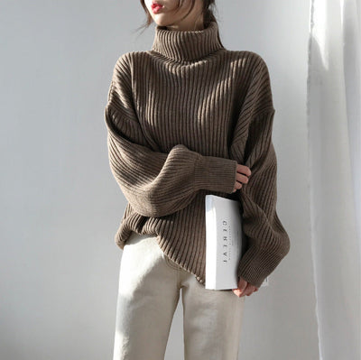Valestra™ | Pullover di lusso con colletto alto e maniche a palloncino
