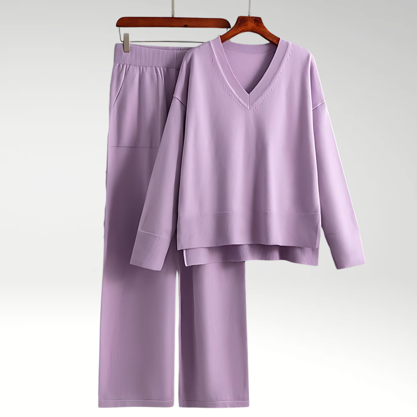 Valestra™ | Set Due Pezzi Luxe con Collo a V
