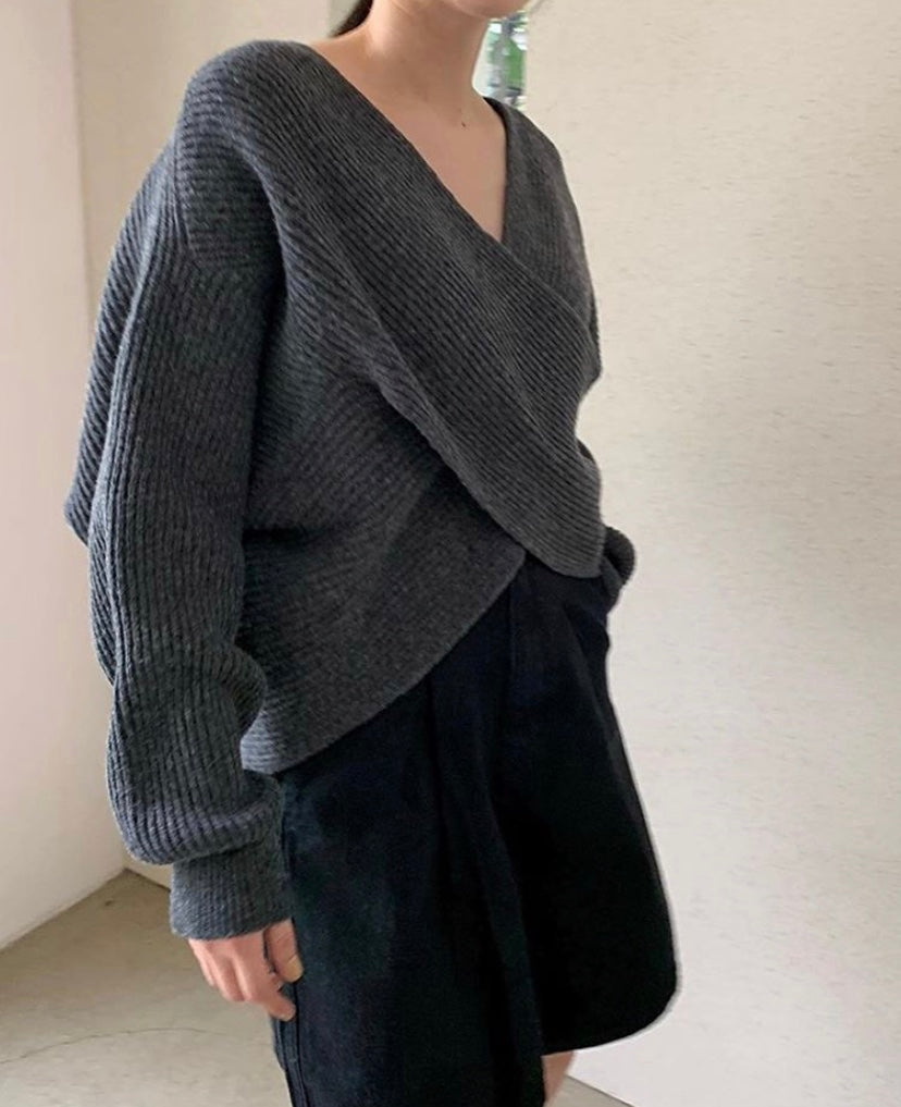 Valestra™ | Pull in maglia incrociata chic