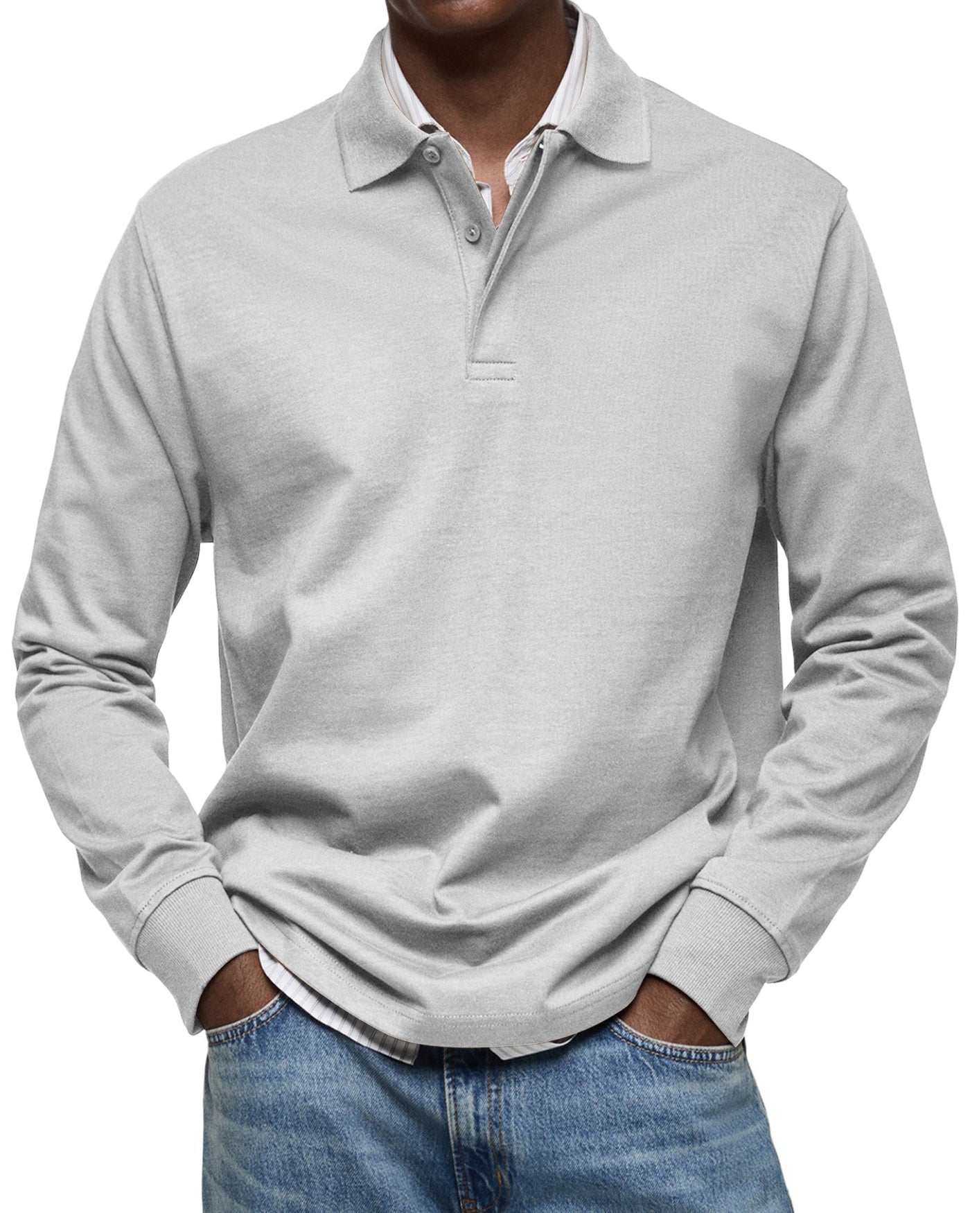 Savrani™ | Camicia polo casual a maniche lunghe