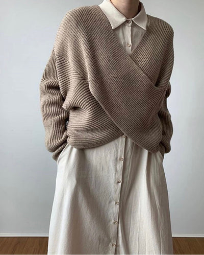 Valestra™ | Pull in maglia incrociata chic