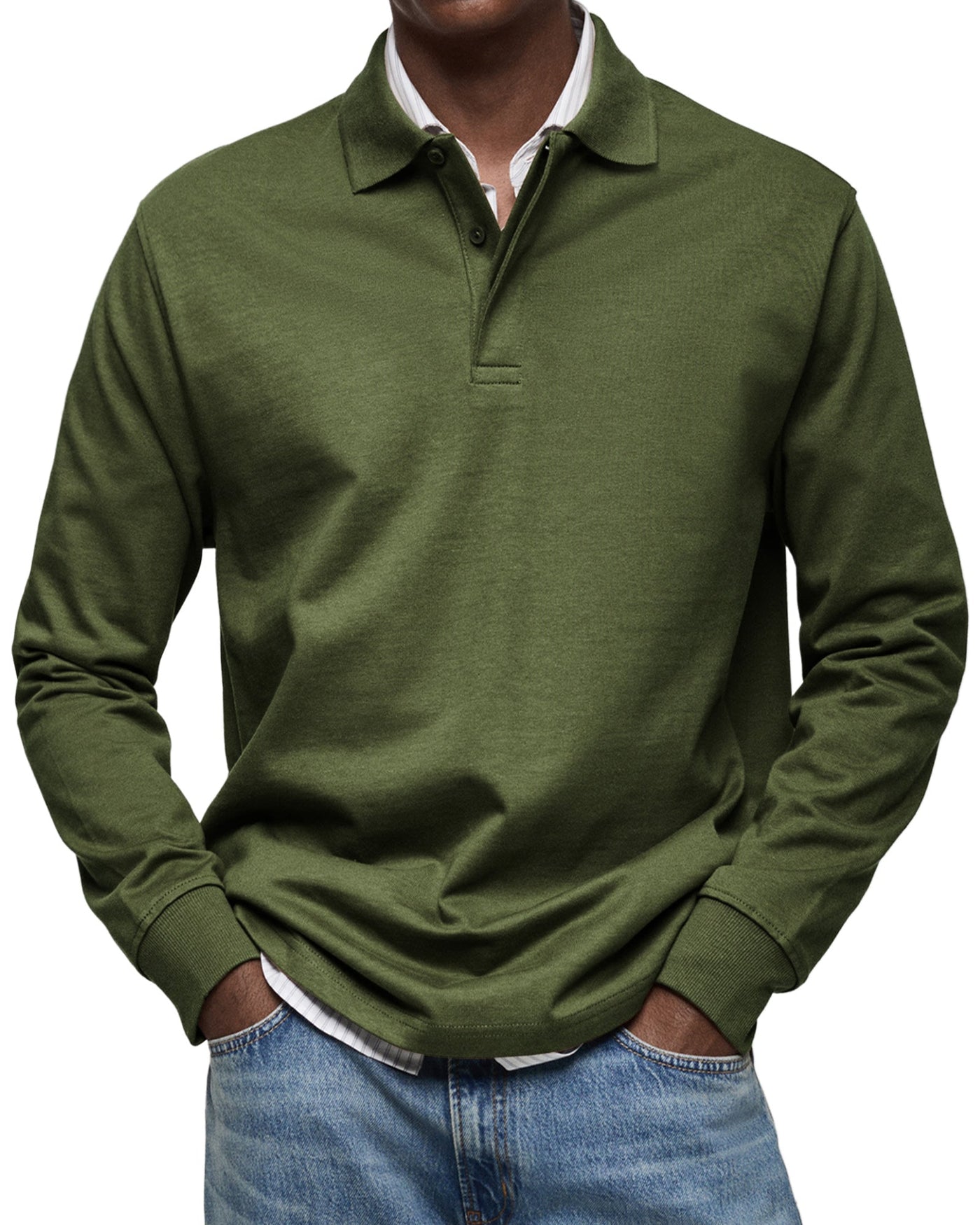 Savrani™ | Camicia polo casual a maniche lunghe