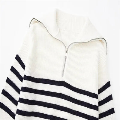 Valestra™ | Maglione a righe con zip