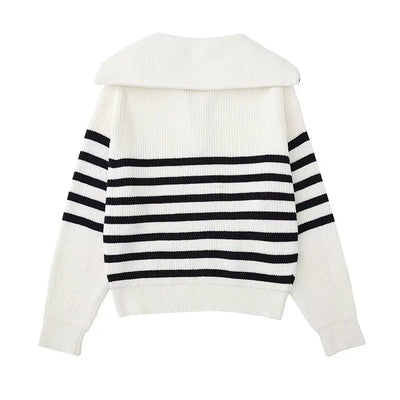 Valestra™ | Maglione a righe con zip