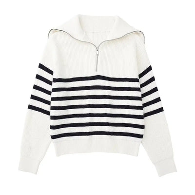 Valestra™ | Maglione a righe con zip