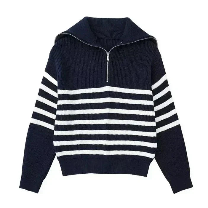 Valestra™ | Maglione a righe con zip