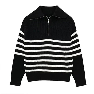 Valestra™ | Maglione a righe con zip