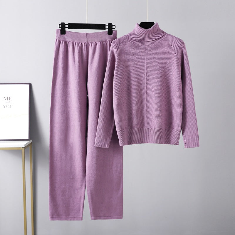 Valestra™ | Completo due pezzi Lounge in maglia a treccia
