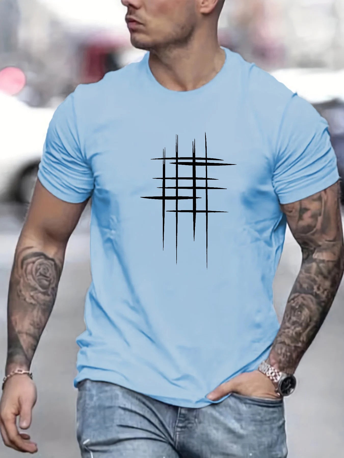 Valestra™ | T-shirt elegante a manica corta con stampa grafica