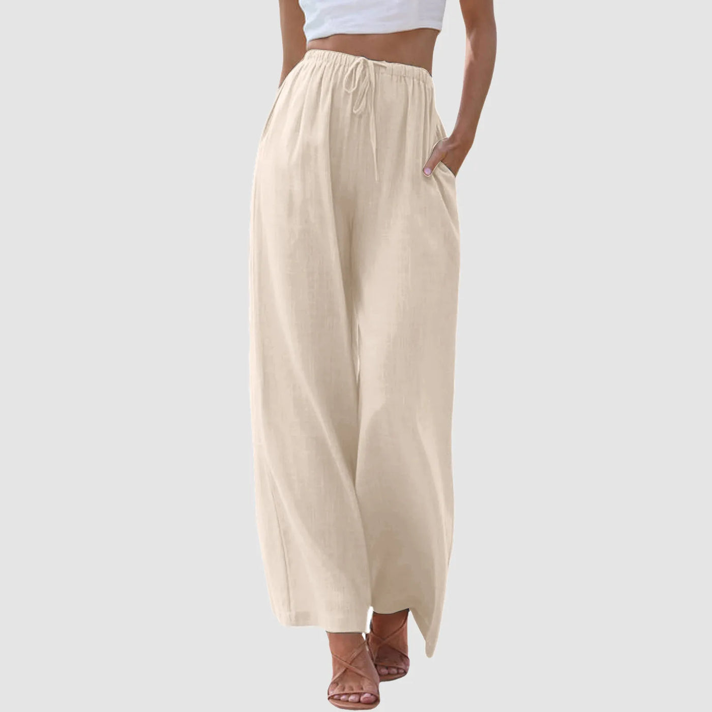 Valestra™ | Pantaloni comfort a gamba larga e vita alta