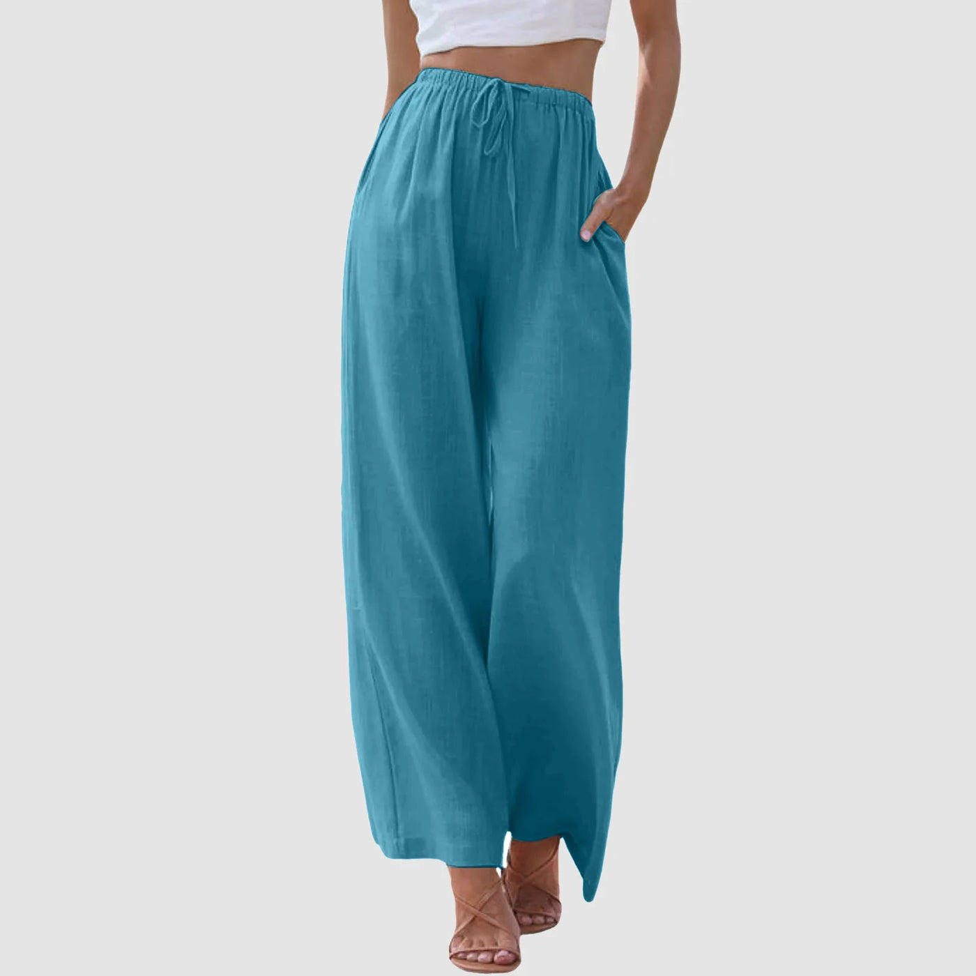 Valestra™ | Pantaloni comfort a gamba larga e vita alta