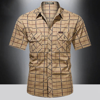 Savrani™ | Camicia elegante a maniche corte a quadri