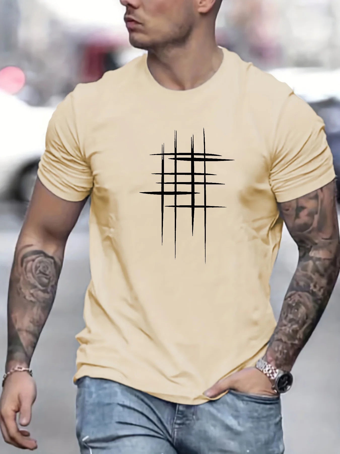 Valestra™ | T-shirt elegante a manica corta con stampa grafica