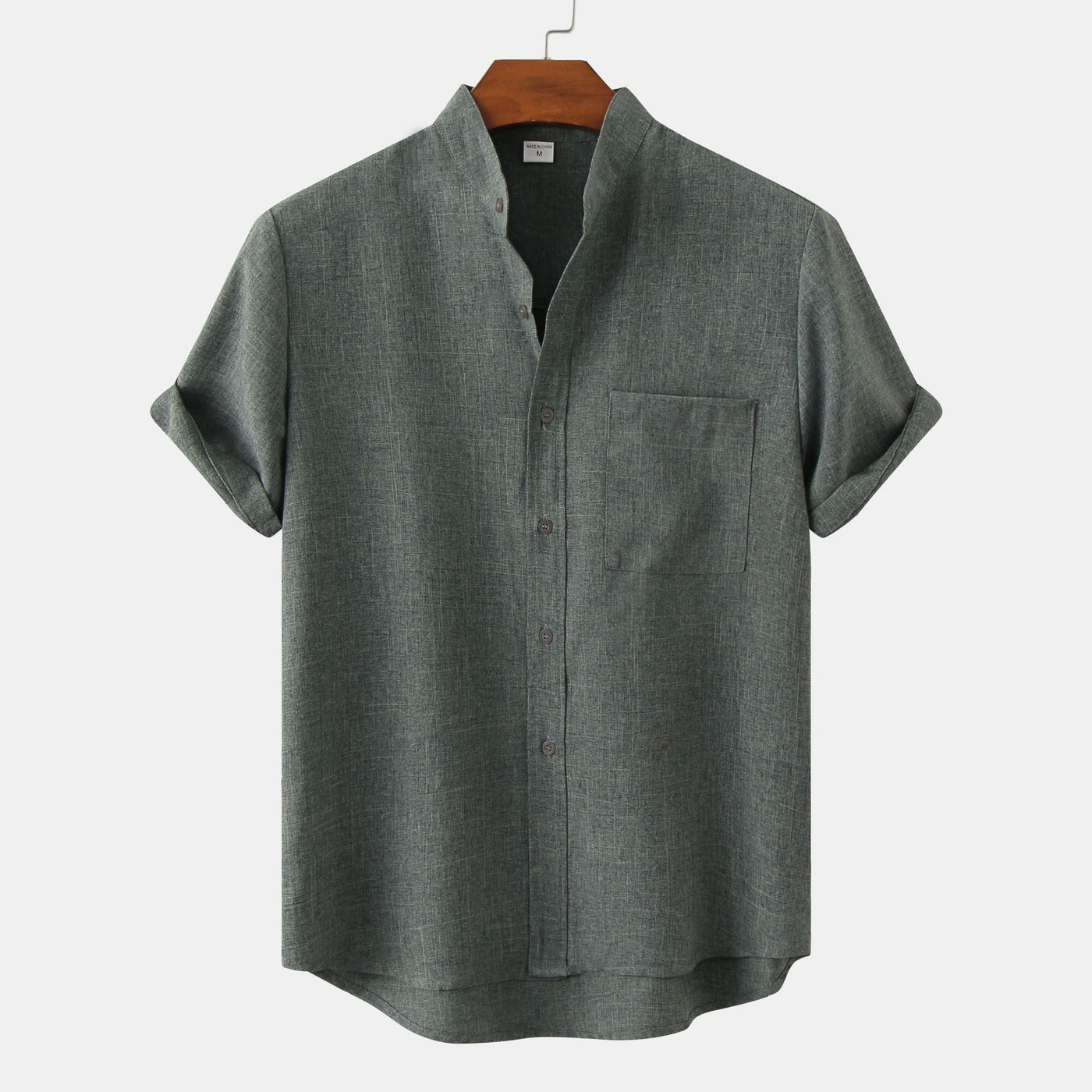 Savrani™ | Camicia in cotone unita con bottoni.