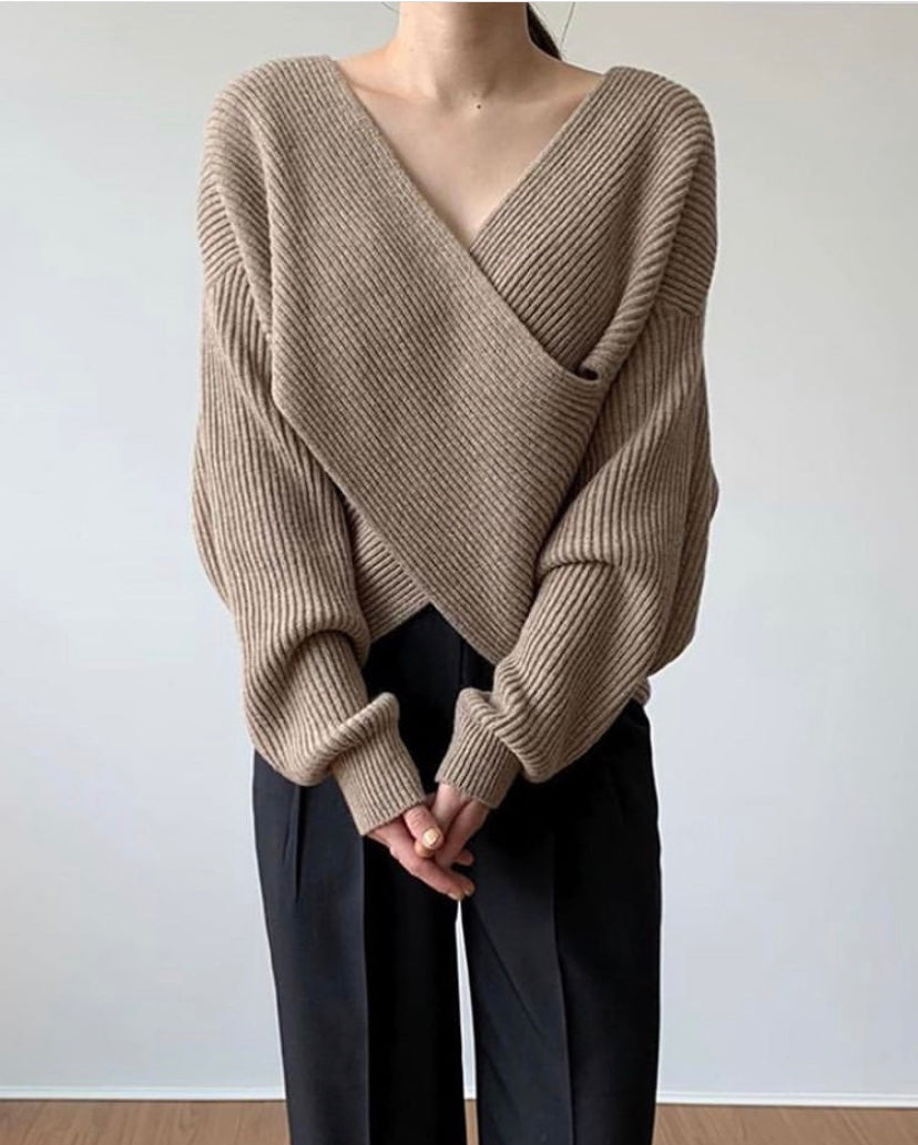 Valestra™ | Pull in maglia incrociata chic