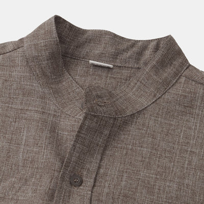 Savrani™ | Camicia in cotone unita con bottoni.