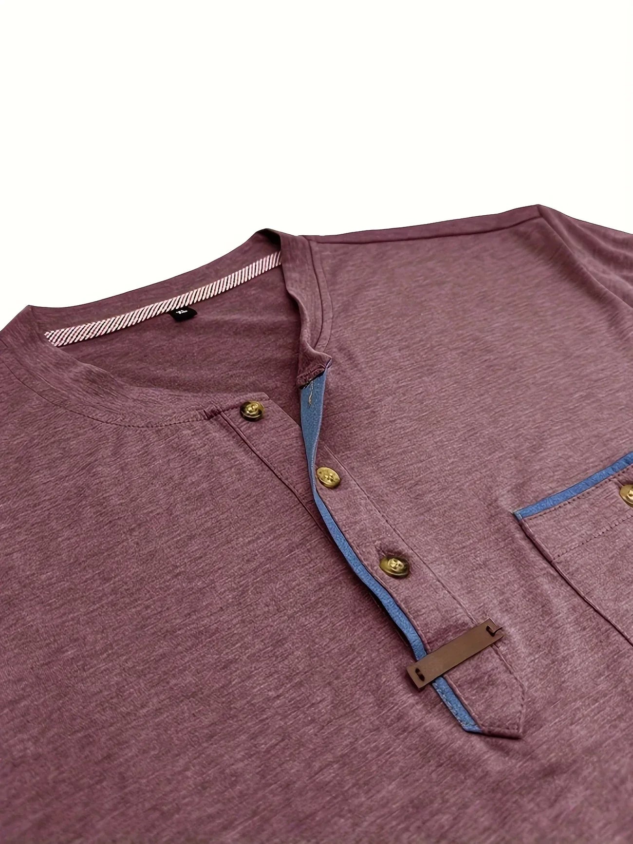 Valestra™ | T-shirt elegante con colletto rotondo e tasca