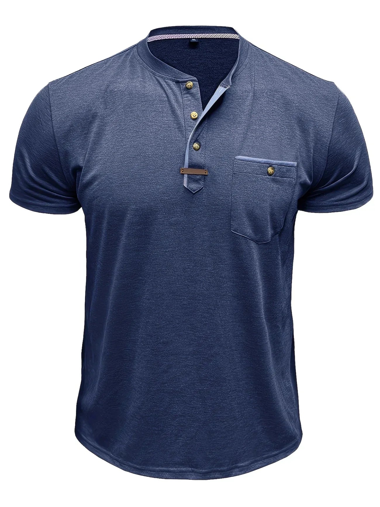 Valestra™ | T-shirt elegante con colletto rotondo e tasca