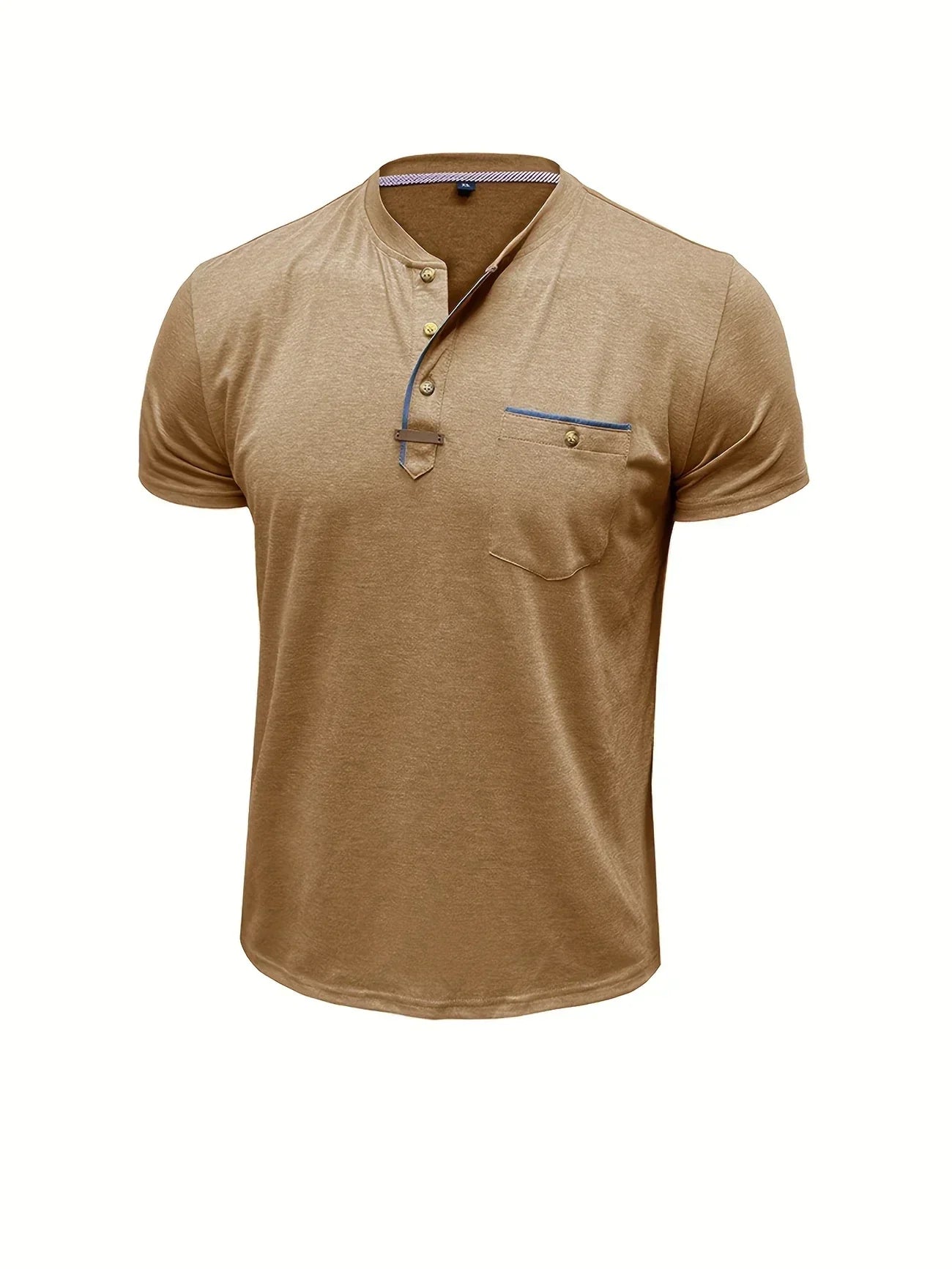 Valestra™ | T-shirt elegante con colletto rotondo e tasca