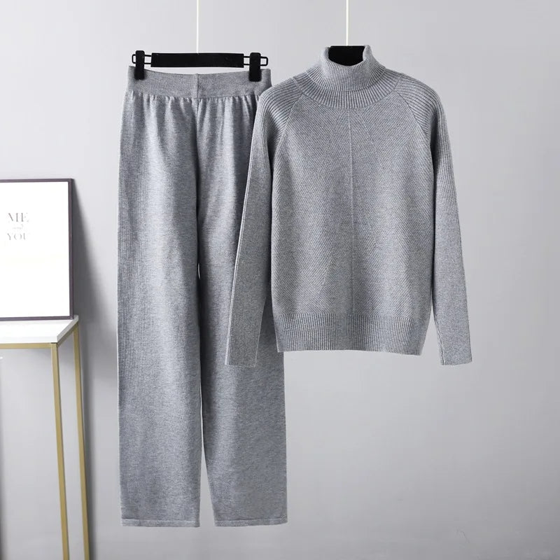 Valestra™ | Completo due pezzi Lounge in maglia a treccia