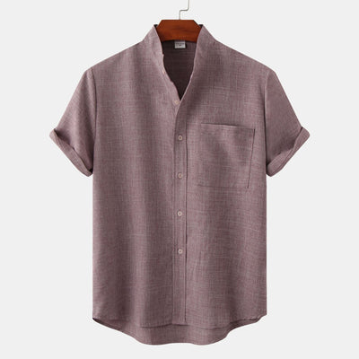 Savrani™ | Camicia in cotone unita con bottoni.
