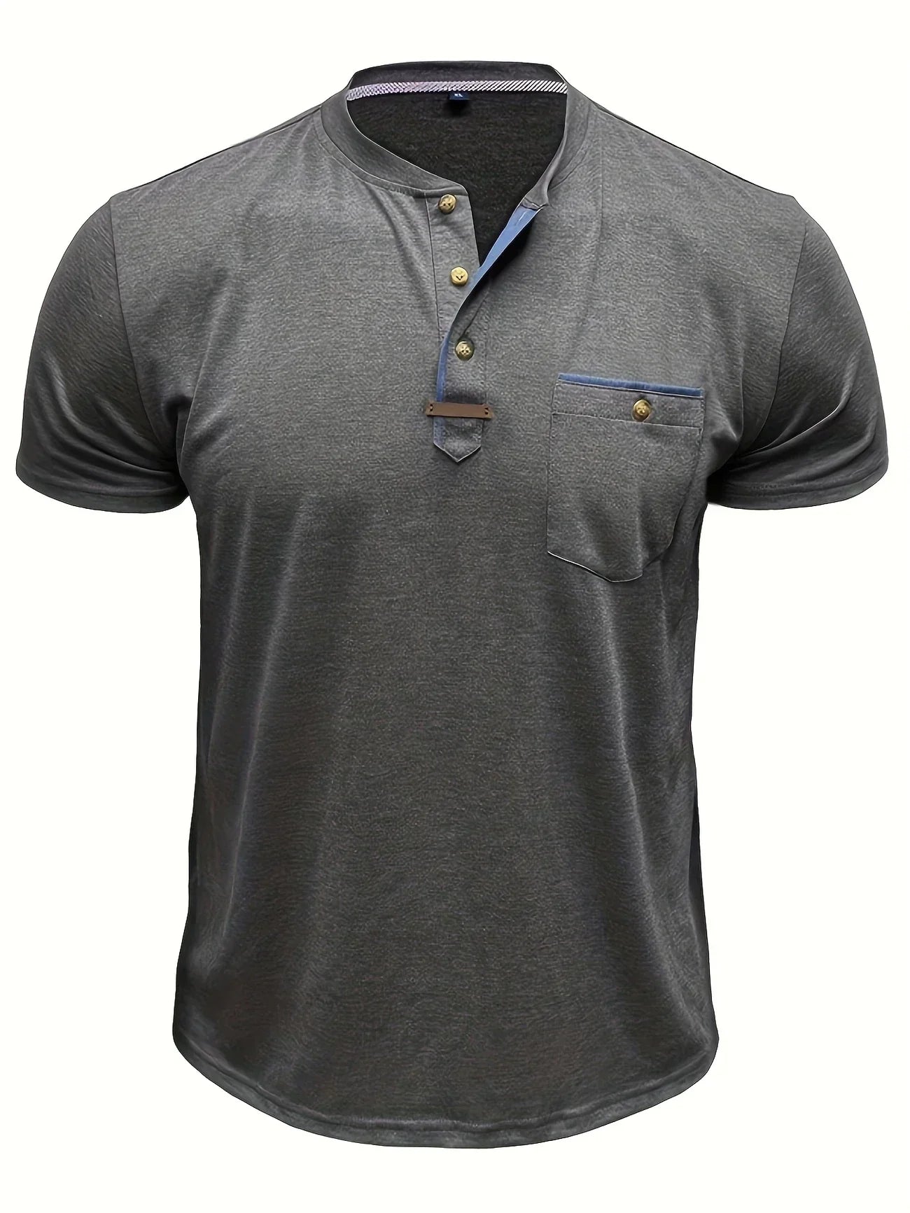 Valestra™ | T-shirt elegante con colletto rotondo e tasca