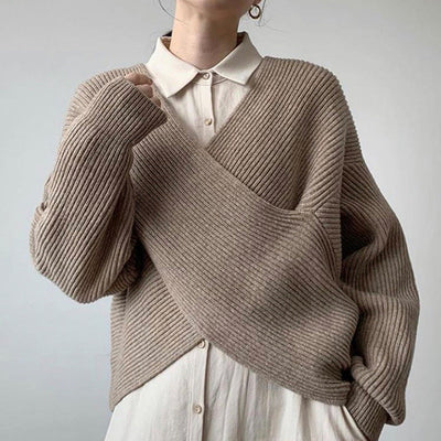 Valestra™ | Pull in maglia incrociata chic