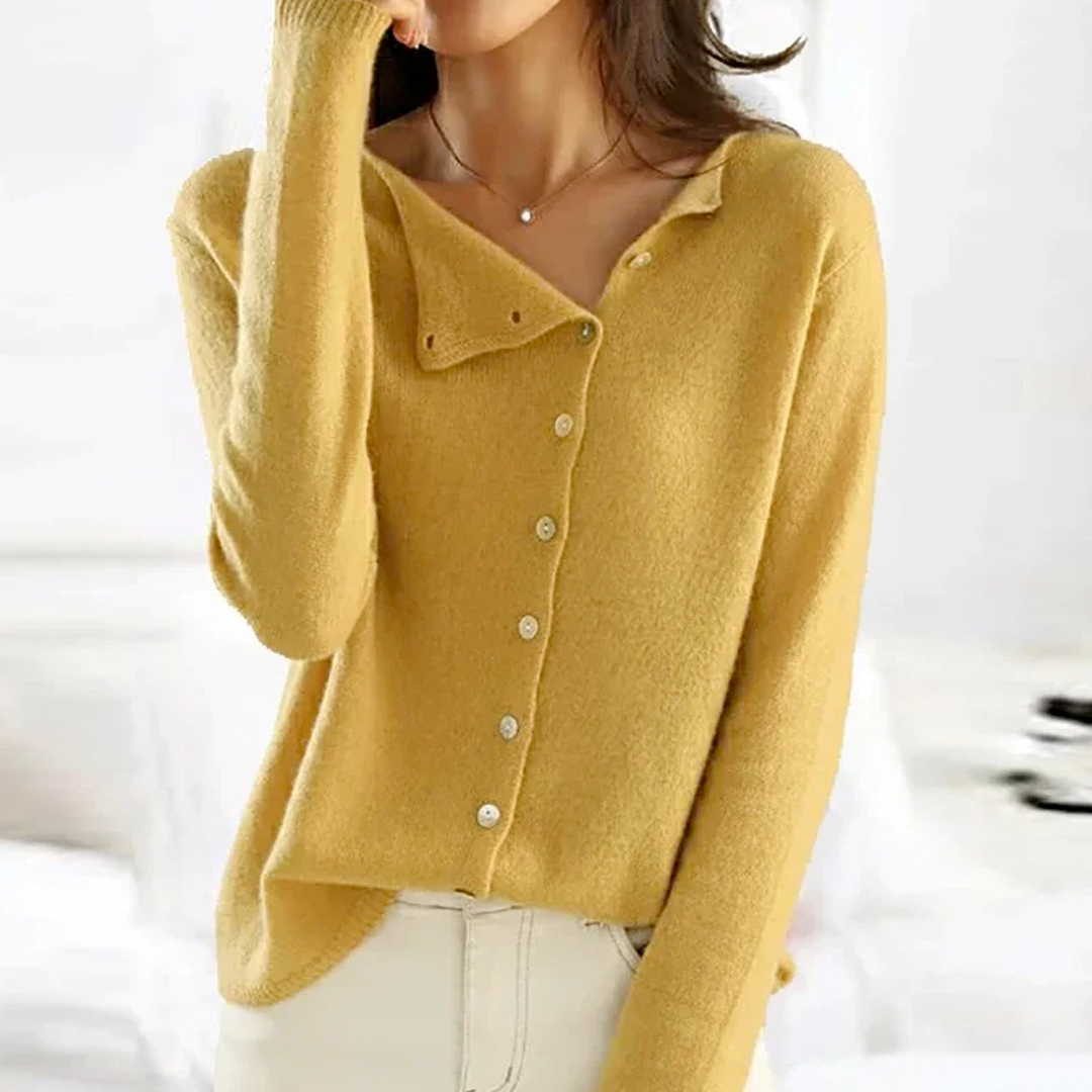 Valestra™ | Cardigan classico in maglia con bottoni