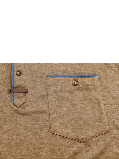 Valestra™ | T-shirt elegante con colletto rotondo e tasca